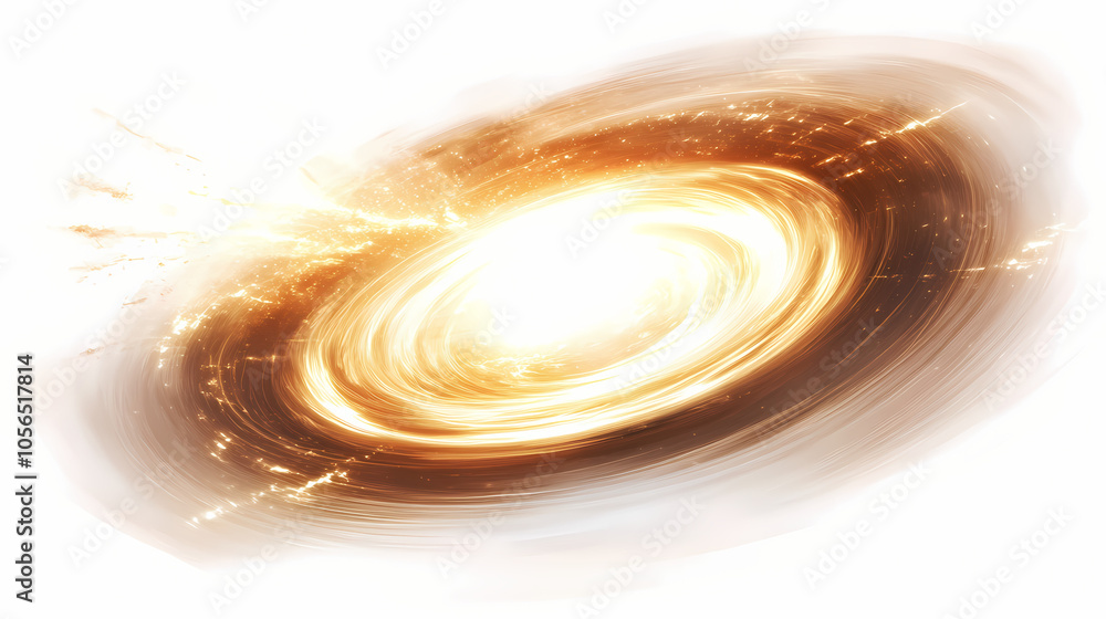 Magical portal opening, with swirling vortex and light beams on white background. Whirlpool. Illustration Magical portal opening, with swirling vortex and light beams on white background. Whirlpool. Illustration