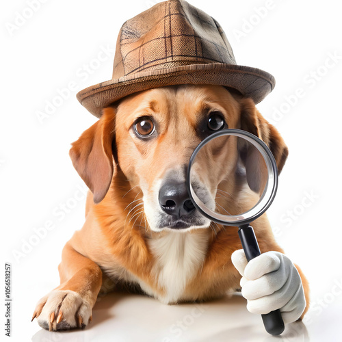 a-dog-wearing-a-detective-hat-and-magnifying-glass