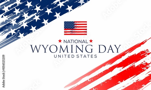 National wyoming day text design illustrations photo