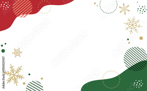 クリスマスの背景フレーム素材