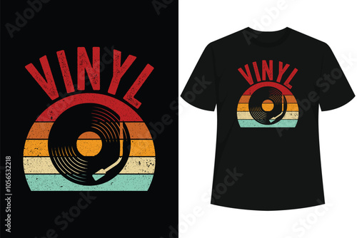 Retro Vinyl Record - Vintage Vinyls LP Record T-Shirt