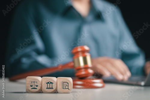 Obraz na plátně Labor law, Lawyer, Attorney at law and Legal advice business concept