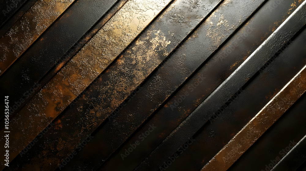 Abstract Background of Diagonal Black and Gold Stripes Abstract Background of Diagonal Black and Gold Stripes