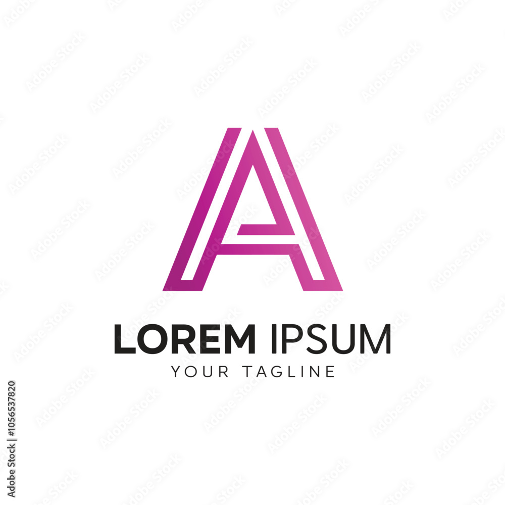 Letter A logo design vector template, design for brand identity, Modern Design with gradient color Letter A logo design vector template, design for brand identity, Modern Design with gradient color
