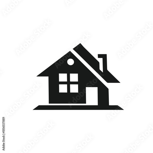 Abstract real estate logo icon vector design. Rent, sale of real estate vector logo, House cleaning, home security, real estate auction. Real estate design element.