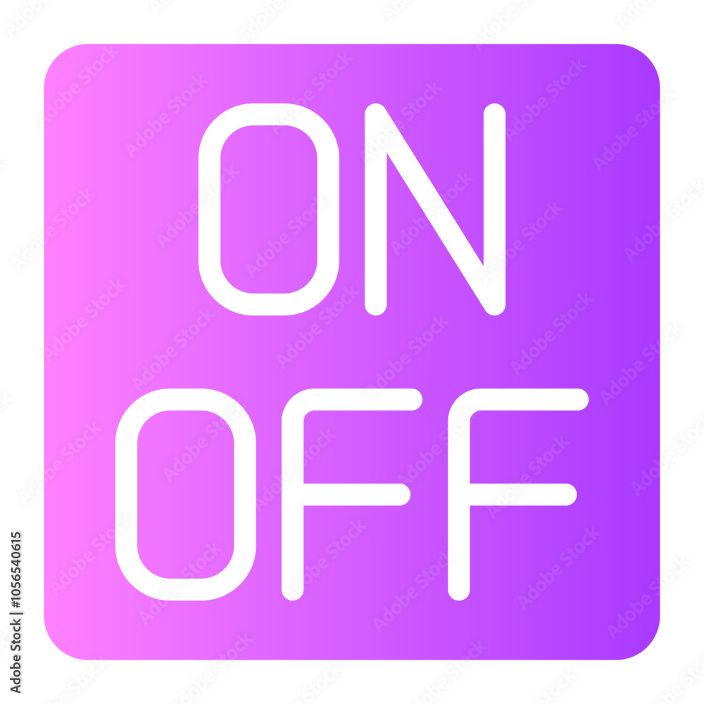 on off gradient icon on off gradient icon