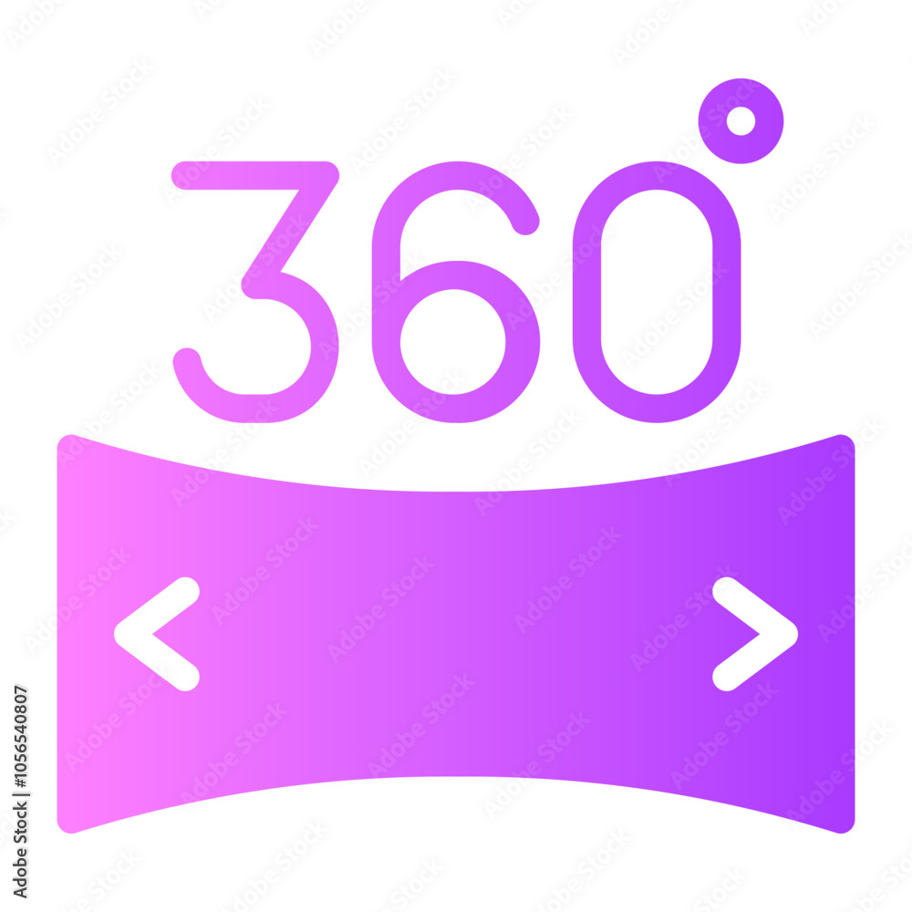 virtual tour gradient icon virtual tour gradient icon