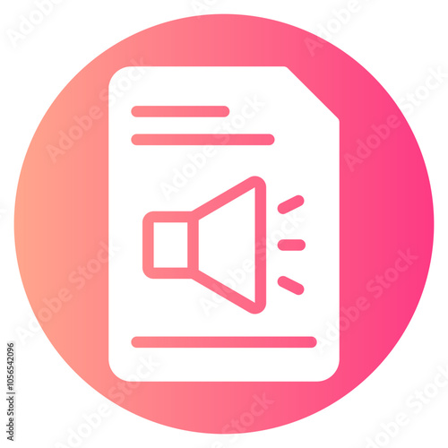 transcription gradient icon