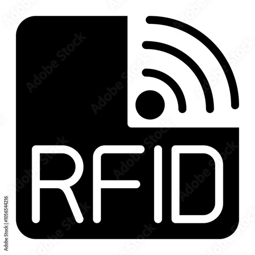 rfid glyph icon