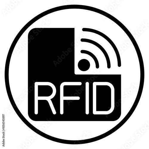 rfid glyph icon