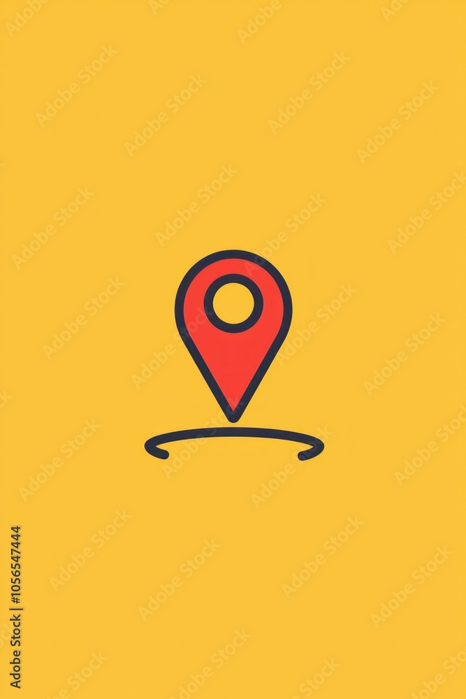 GPS pin represented in a minimalist line icon, designed for navigation. GPS pin represented in a minimalist line icon, designed for navigation.