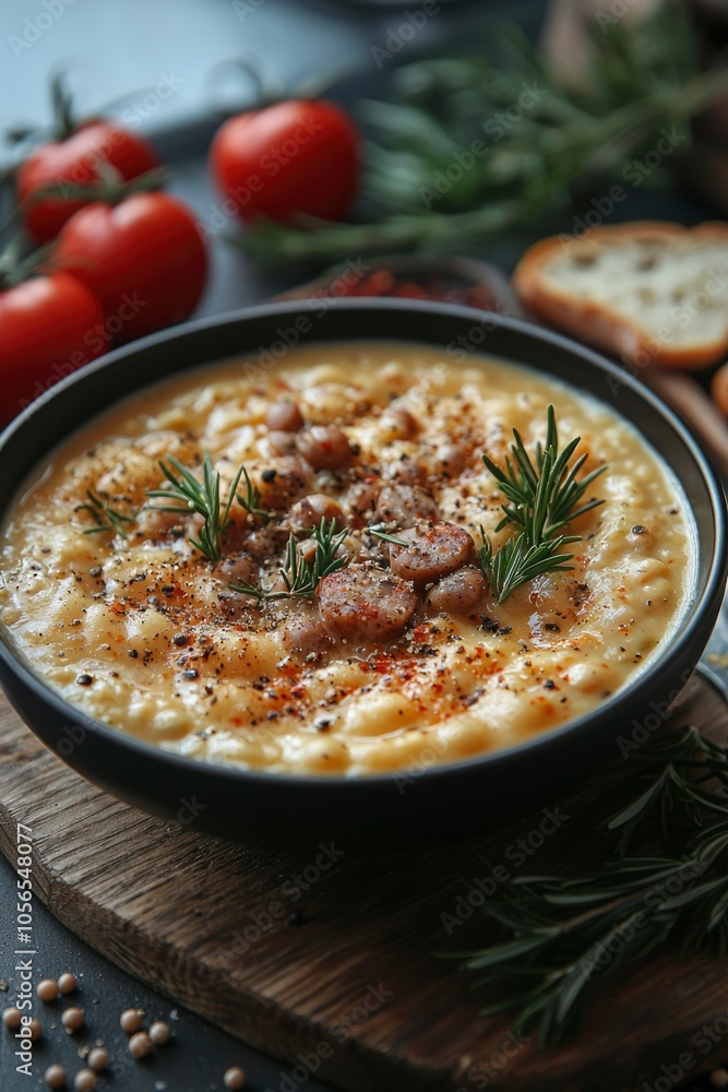 Creamy White Bean Soup with Rosemary and Sausage Creamy White Bean Soup with Rosemary and Sausage