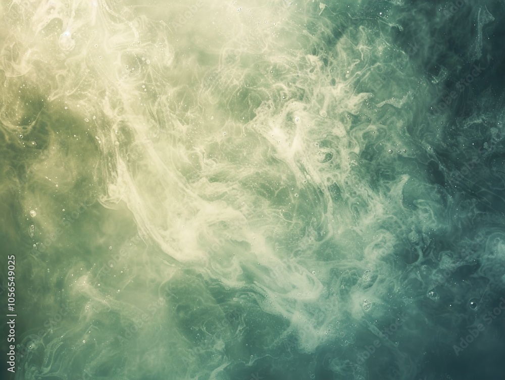 Abstract Green and White Swirling Water Texture Abstract Green and White Swirling Water Texture