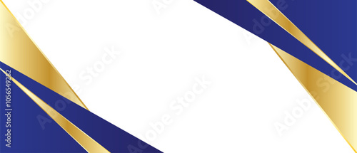 abstract geometric blue and gold background design. Suitable for banners, posters, certificates and others