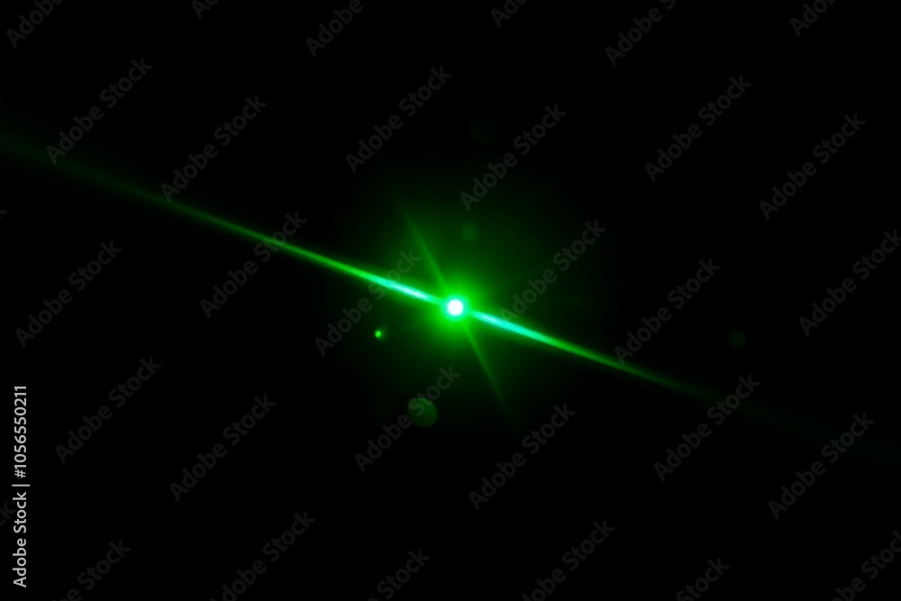 Abstract Green Light Beam with Lens Flare.generative AI
Abstract Green Light Beam with Lens Flare.generative AI