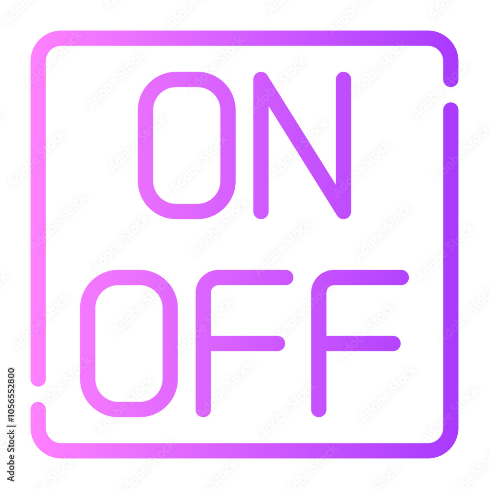 on off gradient icon on off gradient icon