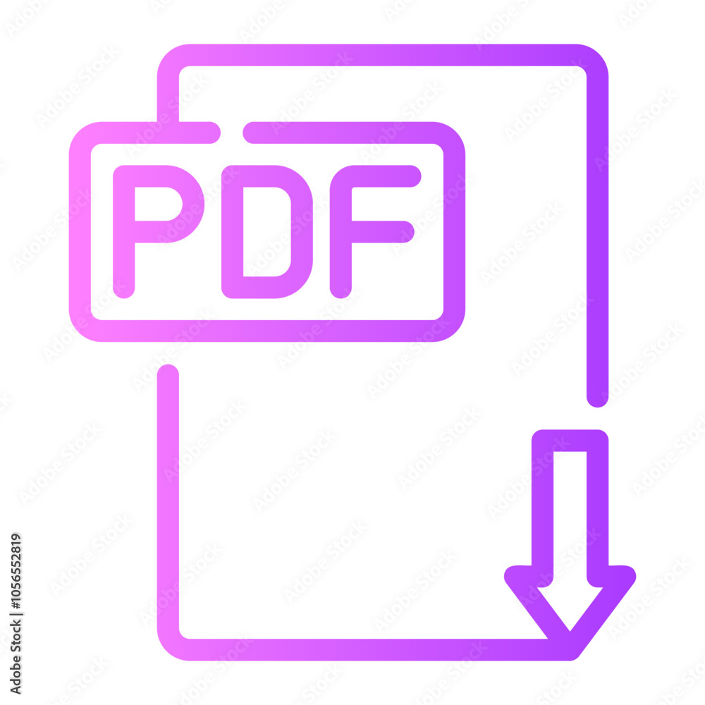 pdf gradient icon pdf gradient icon