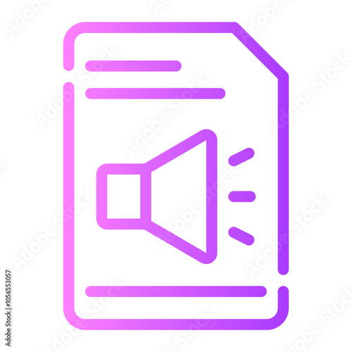 transcription gradient icon