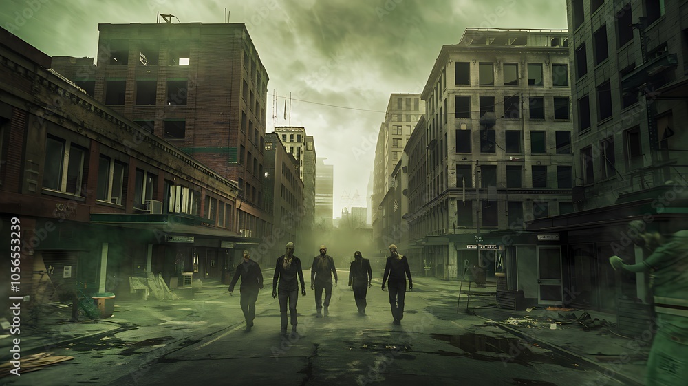 Fototapeta premium The Walking Dead City