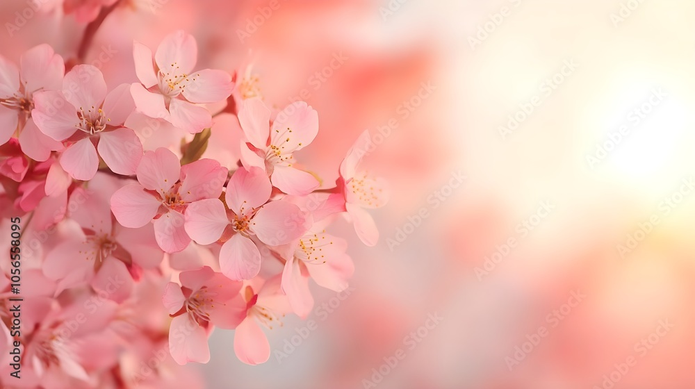 Pink Cherry Blossom Flowers Pink Cherry Blossom Flowers