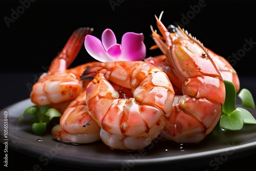 a succulent grilled shrimp its pink color and firm texture appet photo