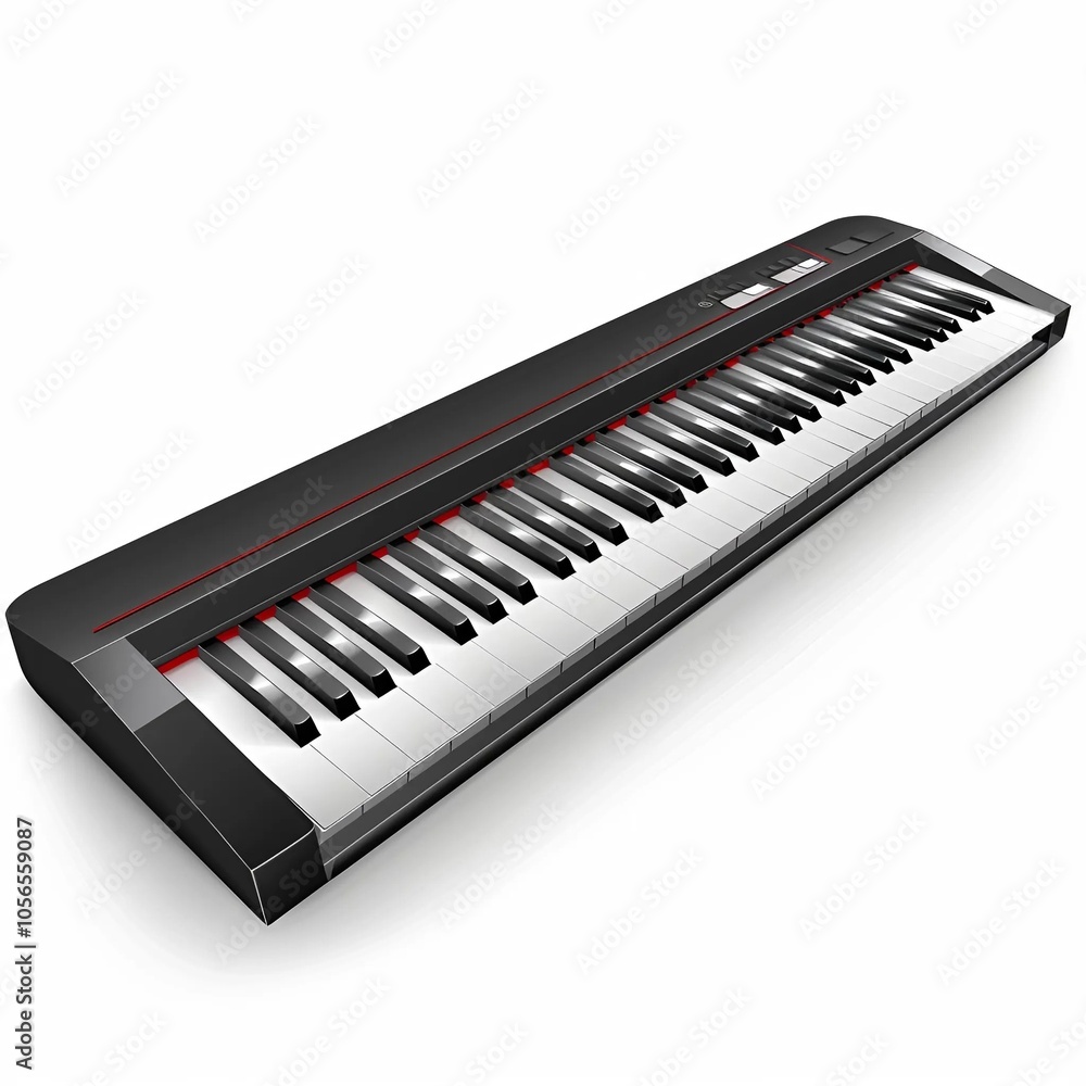 piano keys isolated on white piano keys isolated on white