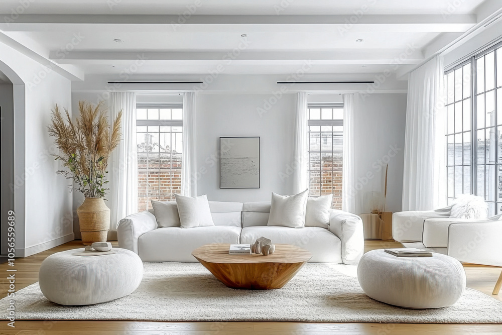 Fototapeta premium interior design of modern living room