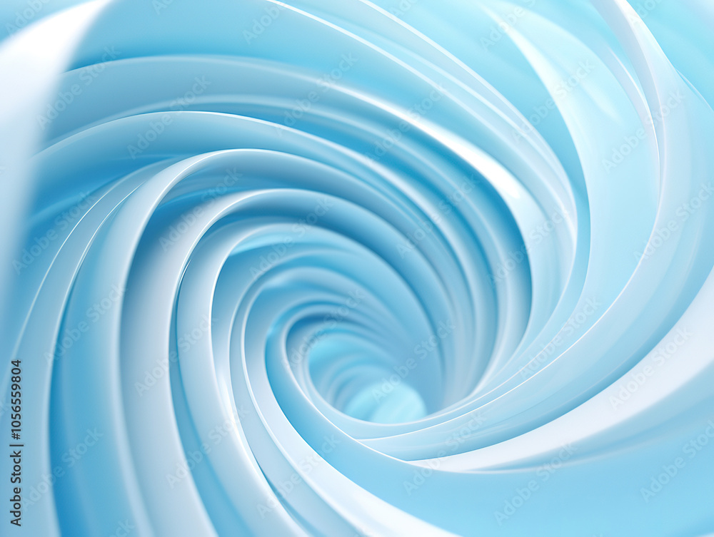 Swirling Blue and White Abstract Design Swirling Blue and White Abstract Design
