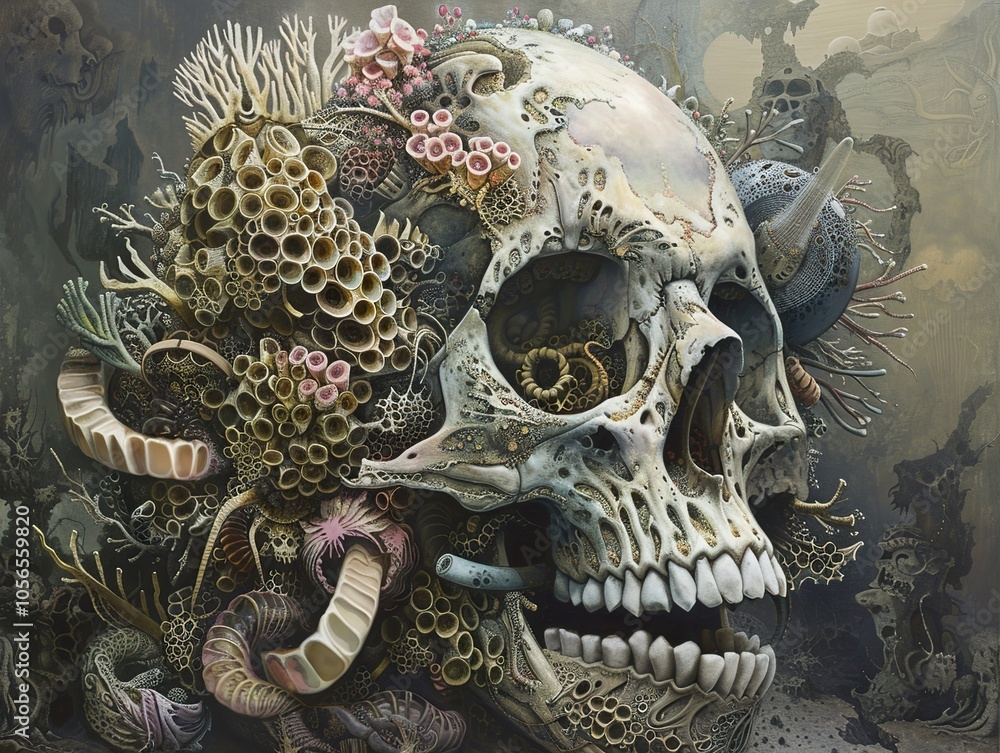 Skull and Coral: A Surreal Exploration of Life and Death Skull and Coral: A Surreal Exploration of Life and Death