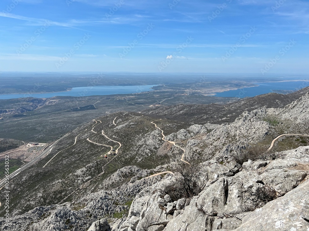 Φωτογραφία View of the Dalmatian part of the Adriatic Sea from southern Velebit (Velebit Na