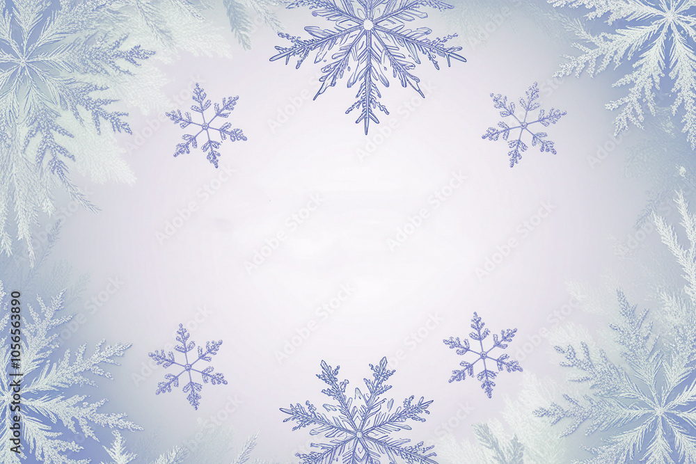Abstract winter background with falling snowflakes Abstract winter background with falling snowflakes