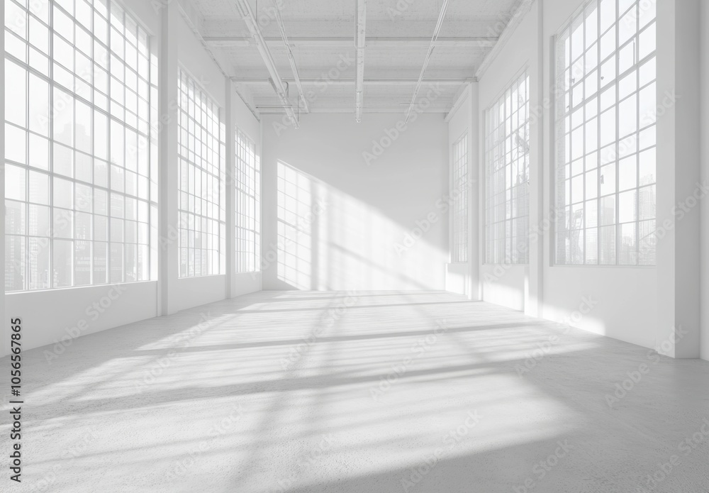 White Room with Windows. White Room with Windows.