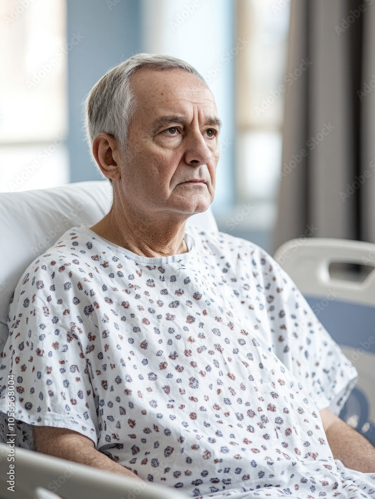 Man in Hospital Bed Man in Hospital Bed