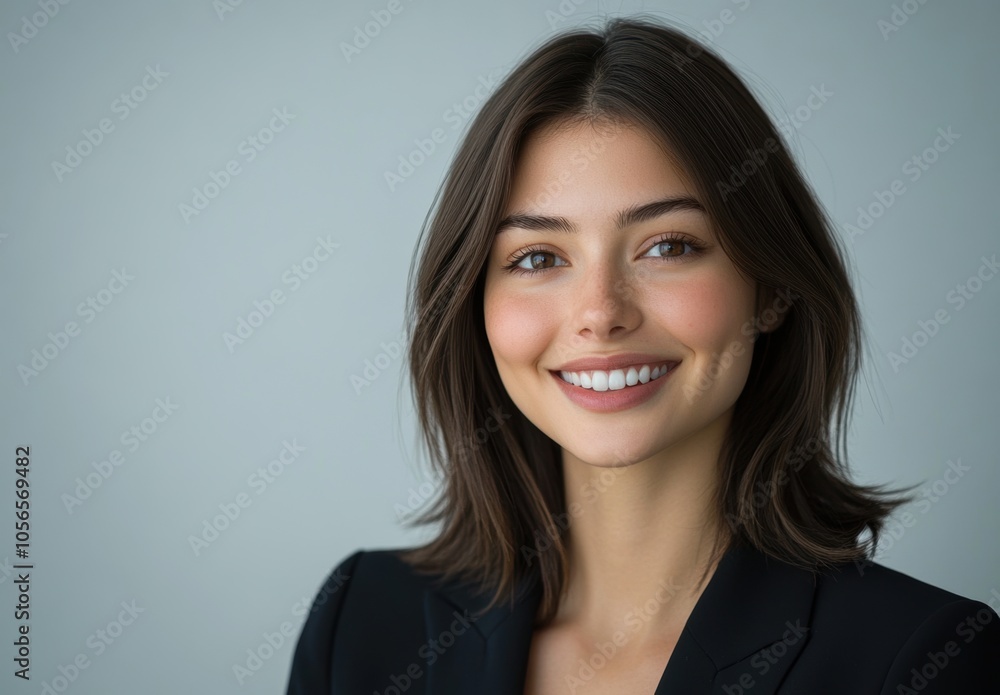 Smiling Woman Portrait. Smiling Woman Portrait.