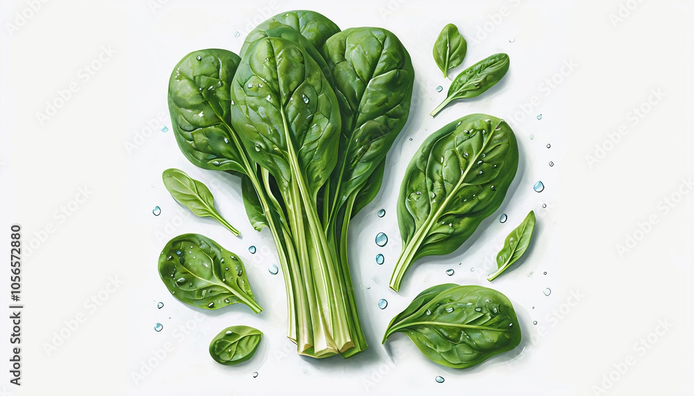 Obraz premium fresh vegetables, spinach