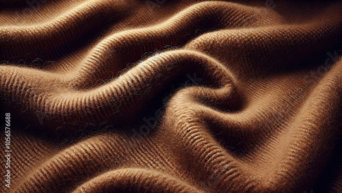 茶色のカシミアの生地の背景素材