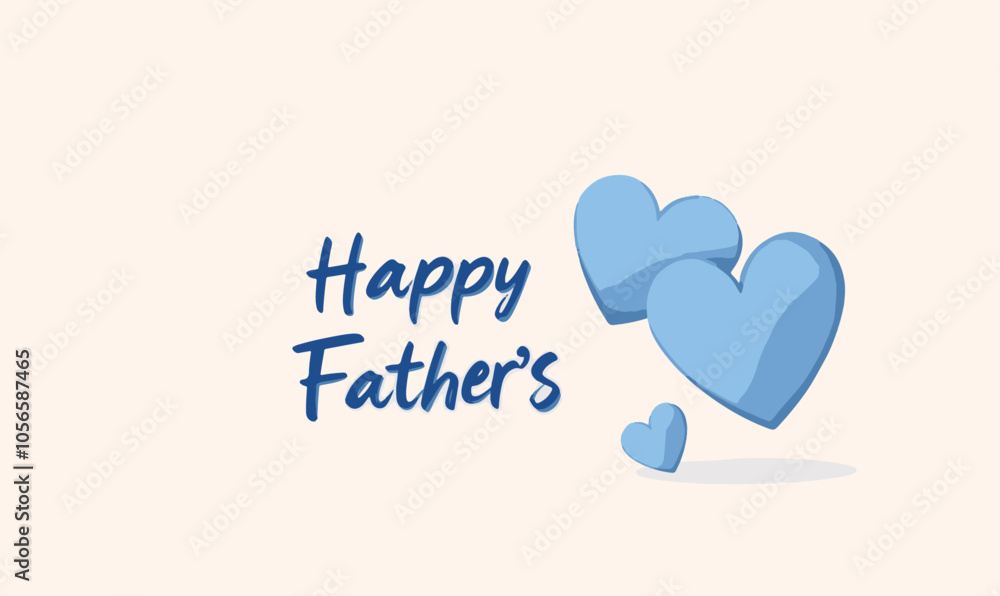 Happy Father's Day logo design, Handwritten text with Father's Day with love vector logo, love for fathers. Happy Father's Day logo design, Handwritten text with Father's Day with love vector logo, love for fathers.