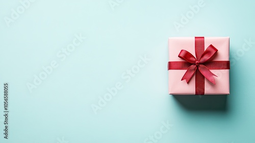 Wallpaper Mural gift box with red ribbon Torontodigital.ca