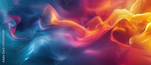 Abstract Swirling Colors.