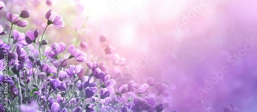 Beautiful Floral Background Of Lilac Clover