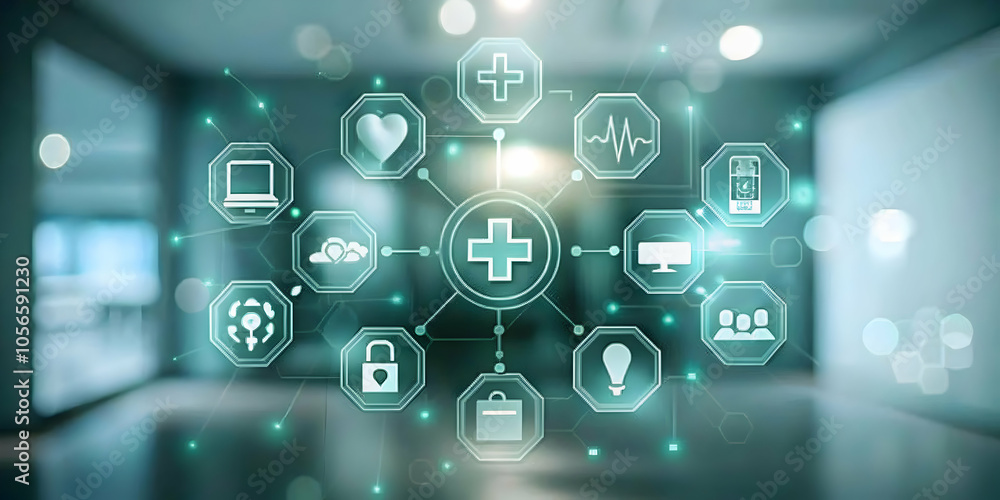 Soft Abstract Background Telemedicine Devices Accessibility Digital Healthcare Services Tablets Smartphones Laptops Copy Space for Text Branding Stock Photo Concept Soft Abstract Background Telemedicine Devices Accessibility Digital Healthcare Services Tablets Smartphones Laptops Copy Space for Text Branding Stock Photo Concept