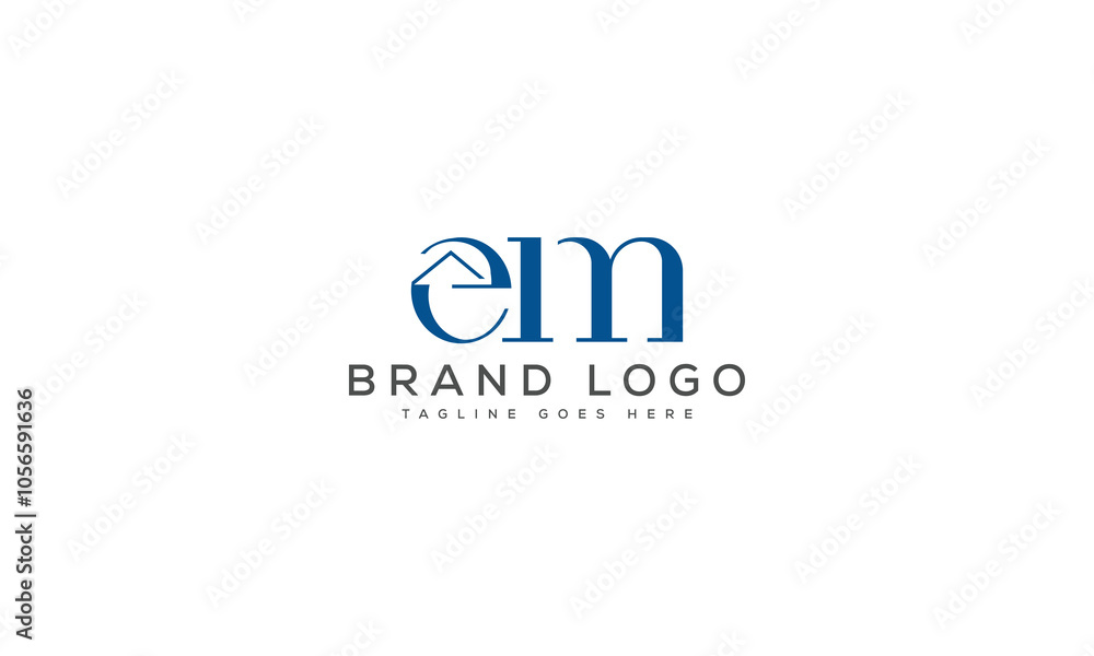 EM logo design vector template design for brand. EM logo design vector template design for brand.