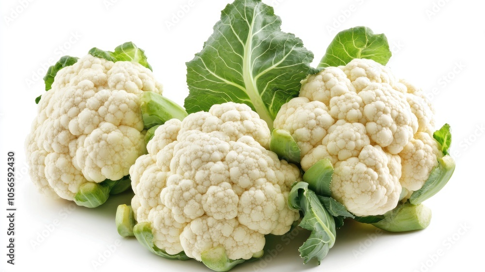 Cauliflower on a white background Cauliflower on a white background