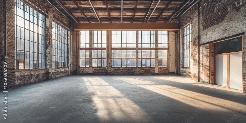 Empty Brick Warehouse. Empty Brick Warehouse.