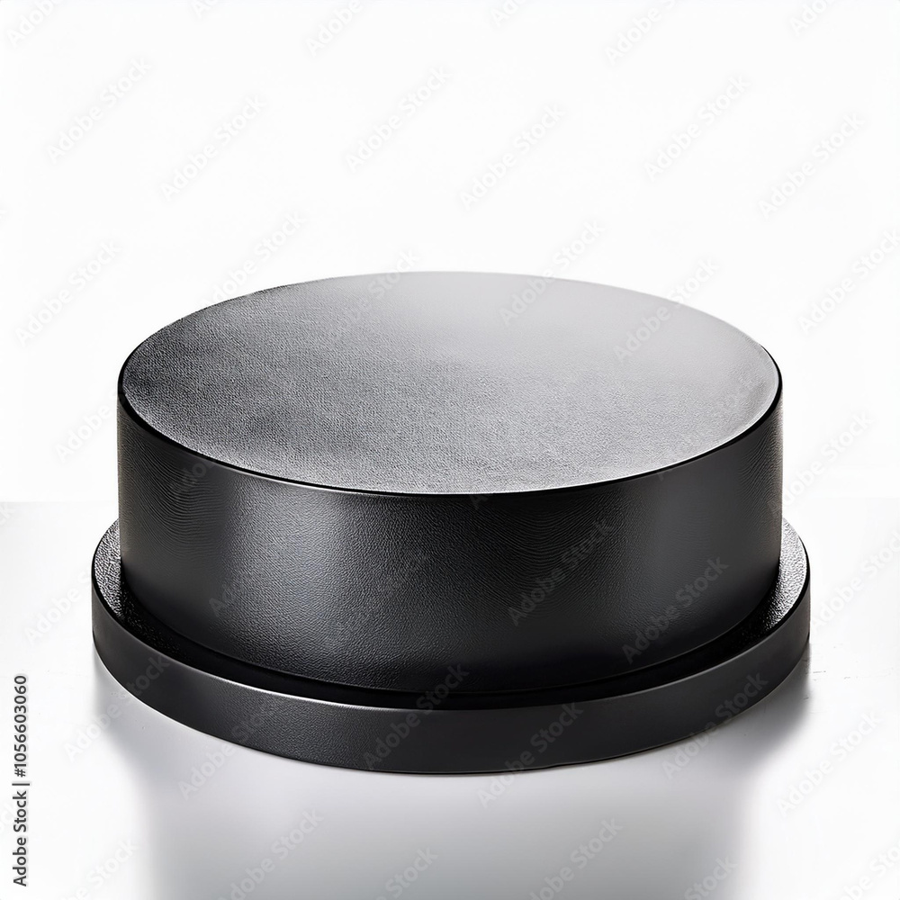 black metal podium for product display isolated on white background black metal podium for product display isolated on white background