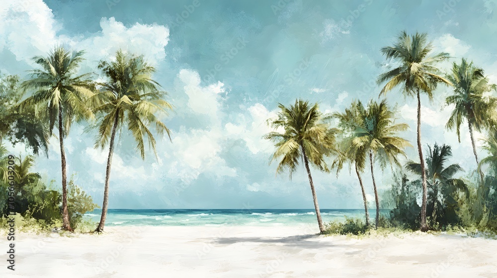 Beautiful tropical beach banner. White sand and coco palms travel tourism wide panorama background concept. Amazing beach landscape. Beautiful tropical beach banner. White sand and coco palms travel tourism wide panorama background concept. Amazing beach landscape.