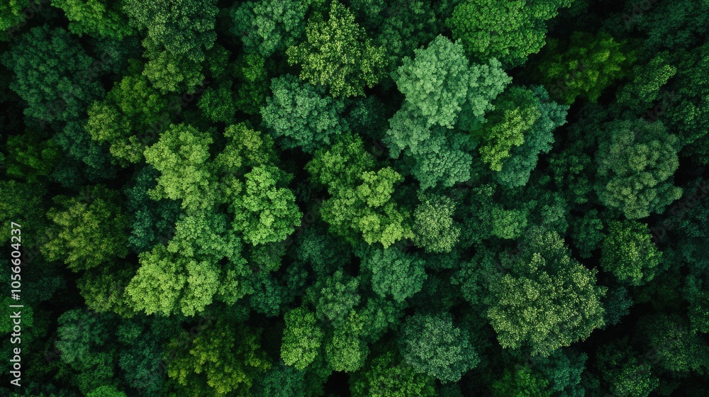 Aerial View of Lush Green Forest Canopy Aerial View of Lush Green Forest Canopy