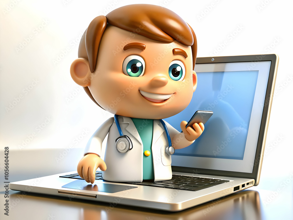 Soft Abstract Telemedicine Remote Diagnostics Concept | Healthcare Professional Using Laptop for Efficient Remote Medical Services | Abstract Background for Text or Branding | Stock Photo Soft Abstract Telemedicine Remote Diagnostics Concept | Healthcare Professional Using Laptop for Efficient Remote Medical Services | Abstract Background for Text or Branding | Stock Photo