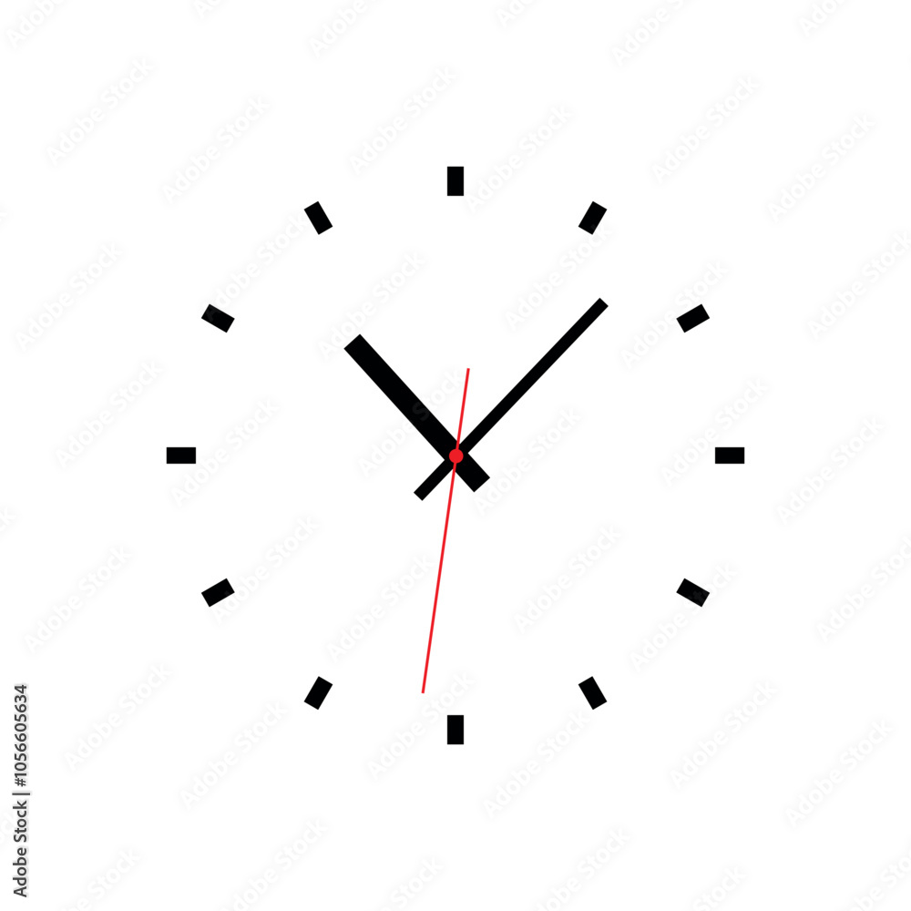 clock on white background clock on white background