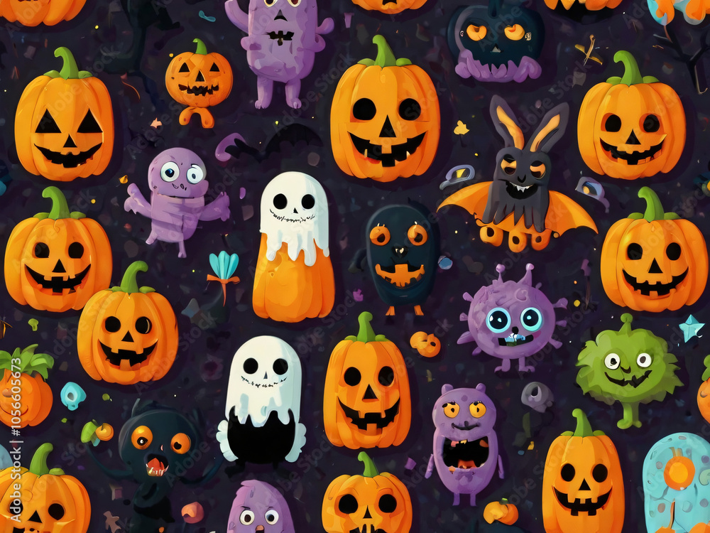 halloween seamless pattern halloween seamless pattern